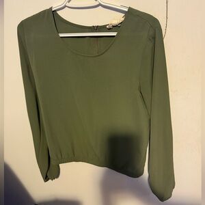 Olive Green Women's Top